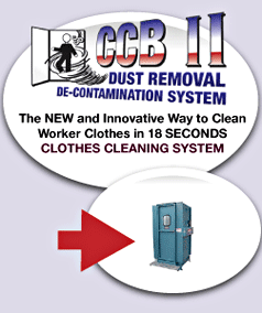 The Cloth Clean 18 - The new and innovative way to clean worker clothes in 18 seconds!