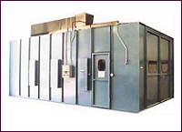 Down-Draft Spray Booths with Concrete Pits