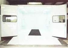 Down Draft Paint Spray Booth with Raised Floor - Model DD 1426-10 RF