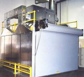 Fabric Heat Set Room, Curing Fabric @ 230°F
