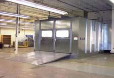 Custom Designed Paint Spray Booth for Manufacturing Applications