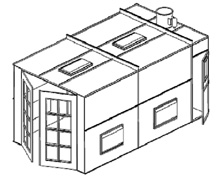 Budget Cross Draft  Paint Spray Booth System