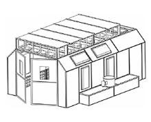 Side Exhaust Paint Spray Booth Systems